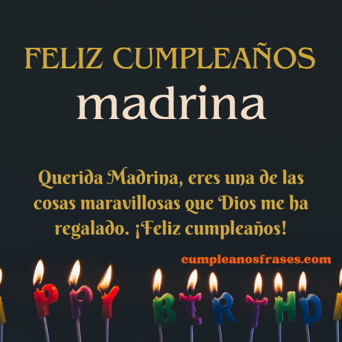 Feliz Cumpleaños Madrina